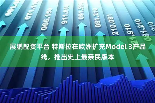 展鹏配资平台 特斯拉在欧洲扩充Model 3产品线，推出史上最亲民版本