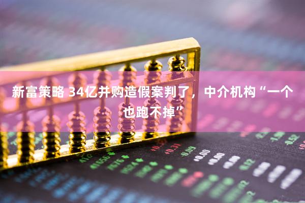 新富策略 34亿并购造假案判了，中介机构“一个也跑不掉”