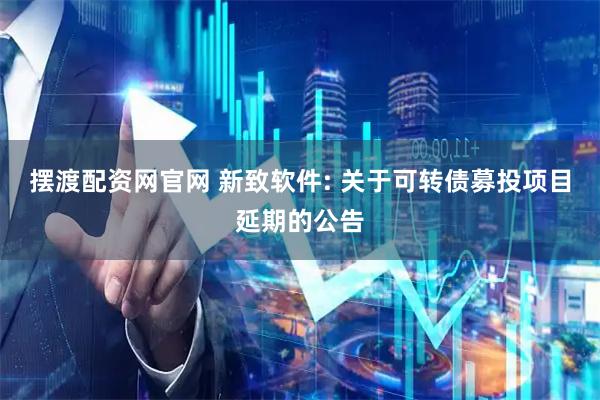 摆渡配资网官网 新致软件: 关于可转债募投项目延期的公告